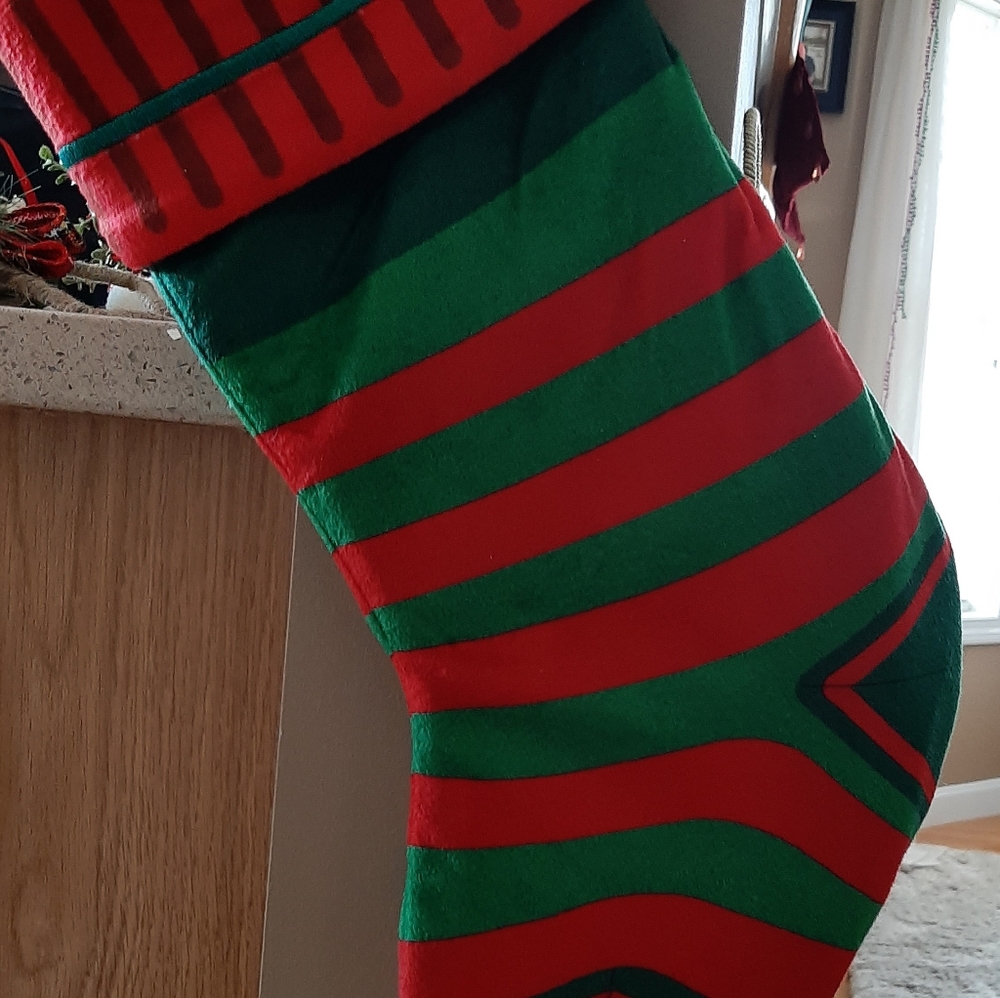 Snowflake Christmas Stocking - Picture 3 of 4
